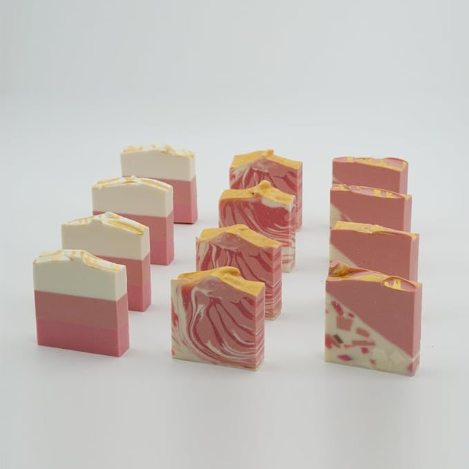 Natural Handcrafted Organic Soap Bars 12 Pack Natural Bar Soap Bridal Shower Gifts Handmade Soap Organic Bar Soap