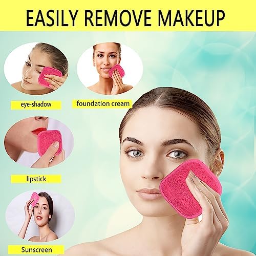 Makeup Remover Cloths Face Pads Reusable Microfiber Facial Cleansing Cloths - Image 3