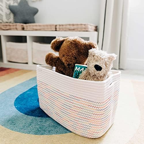 OrganiHaus Rainbow Baskets for Shelves, Set of 3, 15x9x10 - Image 6