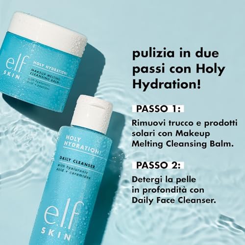 e.l.f. SKIN Holy Hydration! Makeup Melting Cleansing Balm JUMBO, Face Cleanser & Makeup Remover, Infused with Hyaluronic Acid to Hydrate Skin, 3.5 Oz, (Pack of 2) - Image 4