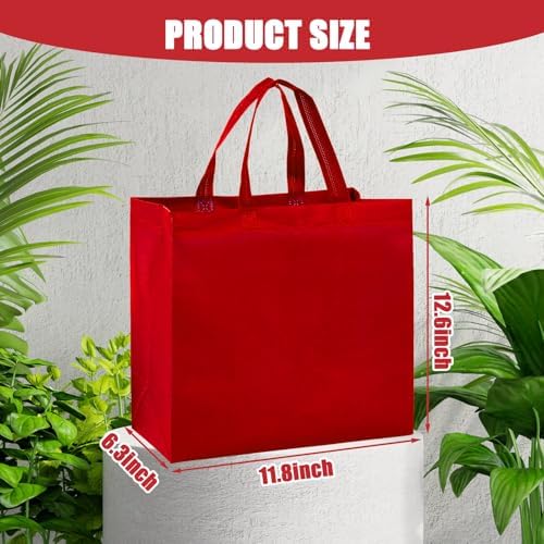 50pcs Reusable Grocery Bags with Handles Non Woven Shopping Tote Bags Bulk - Image 7