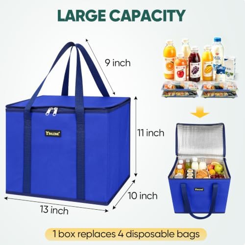 BALEINE 1PK Insulated Reusable Grocery Bag, Heavy Duty Shopping Tote - Image 5