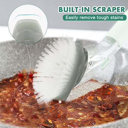 Soap Dispensing Dish Brush Refills, 8 Pack Dish Brush Replacement Head - Image 4