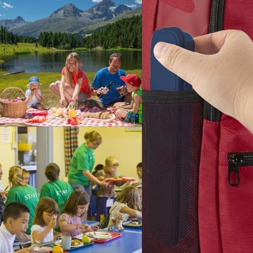 4 Sets Reusable Utensils Set with Case,Camping Cutlery Set Travel Silverware Set with Case Lunch Utensils Set for Work,Utensil Sets for Lunch Picnic Daily Use Outdoor (Darkblue) - Image 6