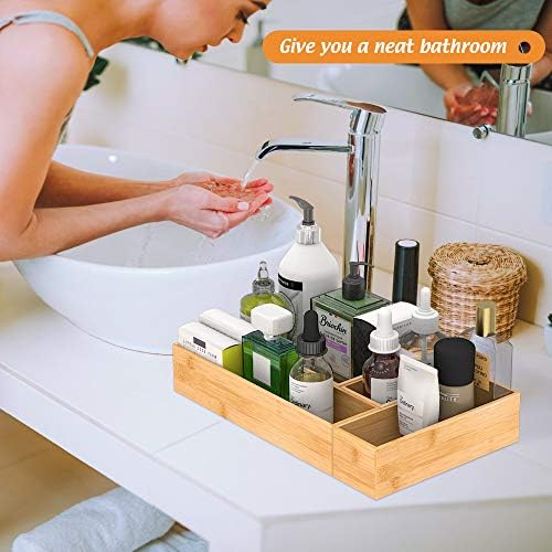 Bamboo Kitchen Drawer Organizer 9"x 3", Storage Box for Utensil Organizer - Image 4