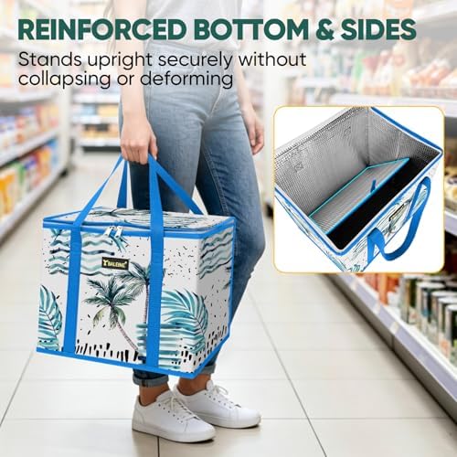 BALEINE 1PK Insulated Reusable Grocery Bag, Heavy Duty Shopping Tote - Image 3