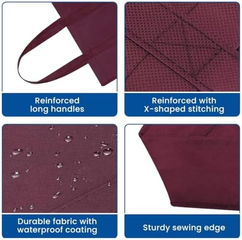 Reusable Grocery Shopping Bags 10 Pack Large Foldable Tote Bags Bulk - Image 7