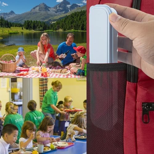 4 Sets Reusable Utensils Set with Case,Camping Cutlery Set Travel Silverware Set with Case Lunch Utensils Set for Work,Utensil Sets for Lunch Picnic Daily Use Outdoor (Lightblue) - Image 6