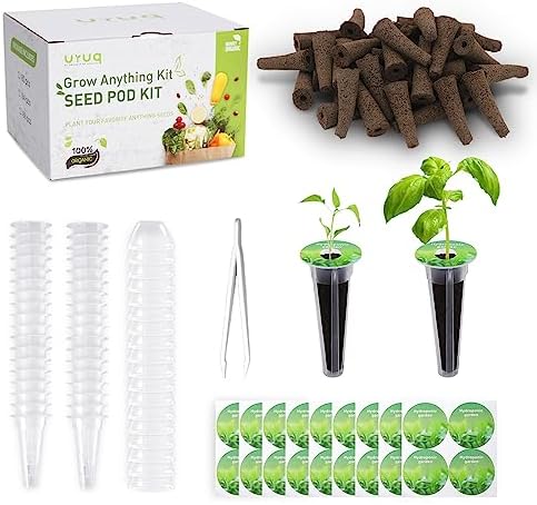 URUQ 140pcs Hydroponic Pods Kit Compatible with AeroGarden & Most Brands by URUQ