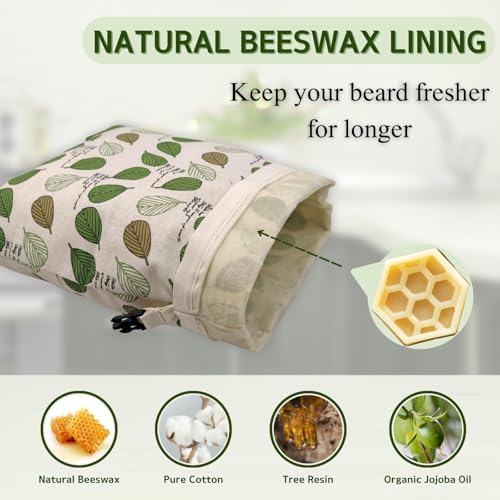2 Pack Beeswax Bread Bags for Homemade Bread with Zipper, Large 13x17'' Reusable Beeswax Sourdough Bread Storage Bag, Keep Loaves Fresh Longer, Freezer Safe & Airtight, Natural, Zero Waste - Image 3