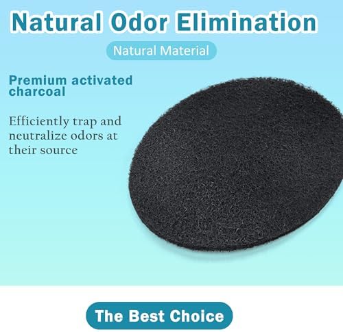 NewKe 6 Pack Natural Charcoal Filter Refills, Oval-Shaped Charcoal Filters - Image 3