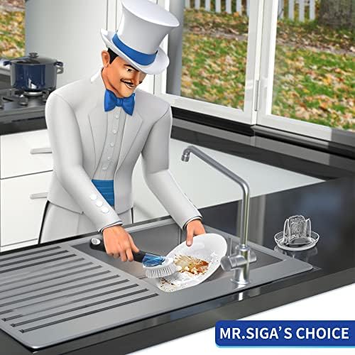 MR.SIGA Soap Dispensing Dish Brush Refills, 4 Pack - Image 2