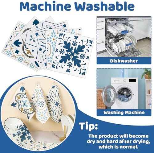 6 Pack Swedish Dishcloths for Kitchen,Swedish Rags Dish Towels with Clips - Image 4