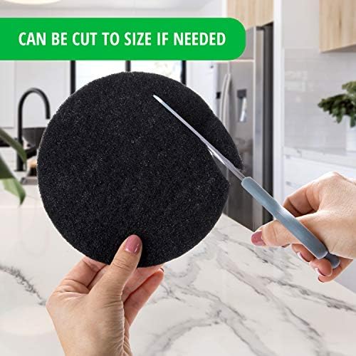 Epohpeek Compost Bin Filters Charcoal - Filter Replacement for Kitchen Pail Composter, 12 Pack Extra Thick (1cm) Fits Gallon Bucket Countertop Bins - Activated Carbon, 6 Round 6 Square, Both 6.5” - Image 7