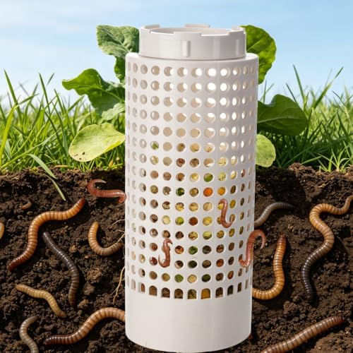 Cutbar Underground Worm Farm, Garden Mini Vermicomposting Bin for Home Garden, Vegetable Patch, Easy Setup, Fast Composting | Eco-Friendly Solution for Urban Gardeners (11.8X6.29X6.29IN) by Cutbar