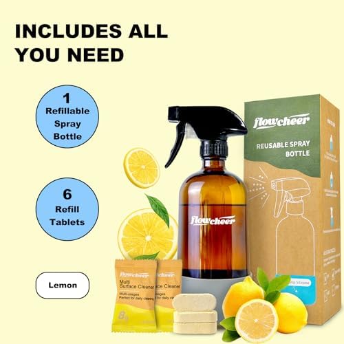 flowcheer All Purpose Multi Surface Cleaner Refills for Household (Lemon) - Image 3