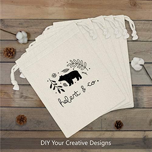 TOPDesign 12-Pack 6” x 8” Reusable Produce Bags, Muslin Bags with Drawstrings for Shopping & Storage, 100% Natural Cotton Bags, Washable, Biodegradable, Food Safe - Image 3