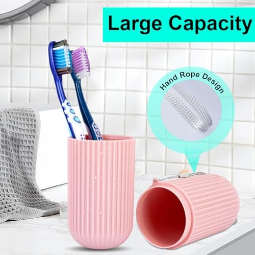 UCEC Travel Toothbrush Case, Toothbrush Holder Travel (Green, Pink) - Image 4
