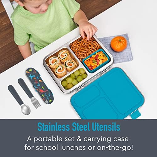 Bentgo Kids Stainless Steel Utensil Set with Fork, Spoon, & Storage Case - Image 2