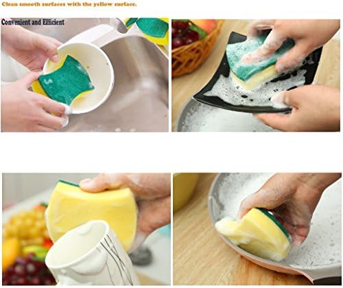 Kitchen Cleaning Sponge,Eco Non-scratch for Dish,Scrub Sponge(Pack of 24) - Image 3
