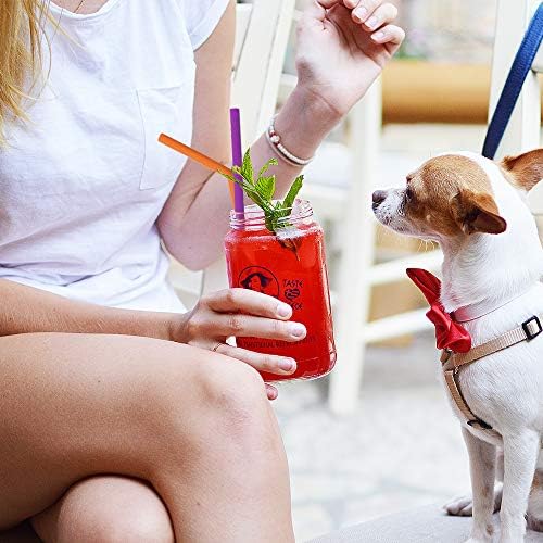 Hiware Reusable Silicone Straws, Long Flexible Silicone Drinking Straws with Cleaning Brushes for 30 oz Tumblers - 10 Pieces - BPA-Free - No Rubber Taste - Image 3