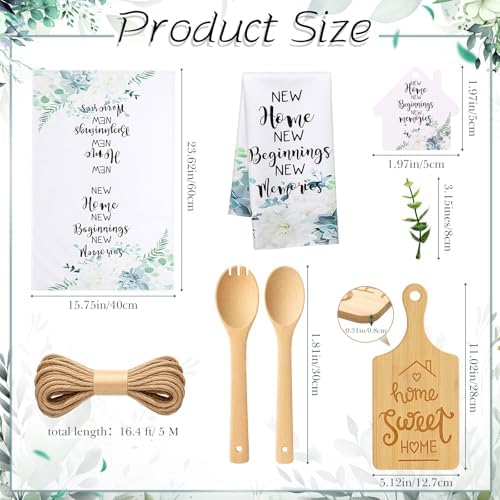 Geelin 93 Pcs Housewarming Gift Set, Rectangle Cutting Board Towels - Image 2