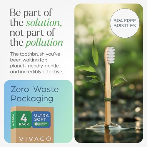 VIVAGO Extra Soft Toothbrushes for Adults - Ultra Soft Bristle Toothbrush - Image 3