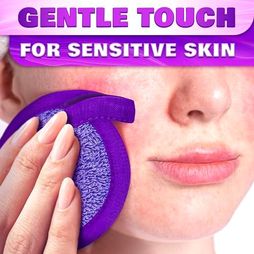 2 in 1 Face Scrub Pads, 3 Pcs Reusable Microfiber Facial Scrubber - Image 6