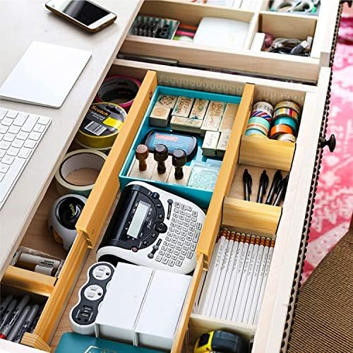 ANTOWIN 4 Pcs Expandable Bamboo Drawer Dividers, Fits 17.6-21.6" Drawers - Image 5