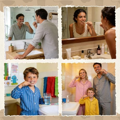 Hushee 30 Pack Boar Bristle Natural Toothbrush Bamboo Handle, Boar Bristle - Image 4