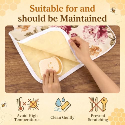 2 Pack XL Beeswax Bread Bags with Bowl Cover & Cleaning Sponge Set - Image 6