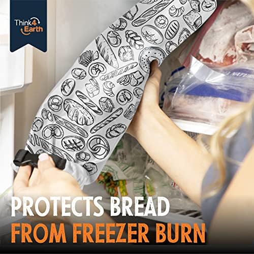 THINK4EARTH® - Large Bread and Baguette Bags (White, Baguette Bag 2 Pack) - Image 6