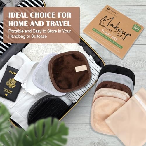 Orighty Makeup Remover Cloths 7-Day Set, Makeup Remover Pads - Image 6