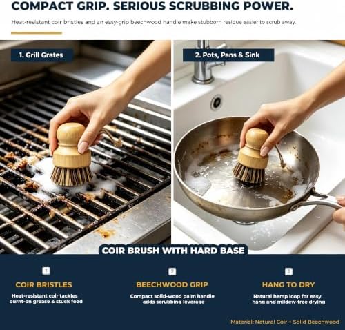 8-Piece Kitchen Brush Set for Pots, Dishes, Cups & Glasses - Image 7