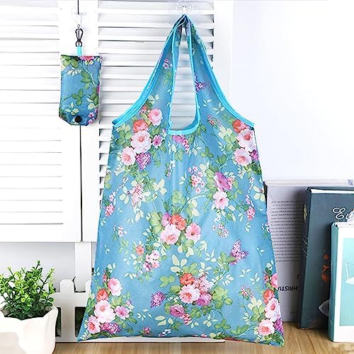 Reusable Floral Grocery Bag 35 Pack Foldable Machine Washable Bag - Image 5