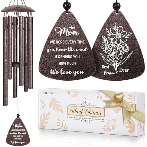 Gifts for Mom, 32" Bronze Wind Chimes, Mom Birthday Gifts from Daughter Son by Unknown