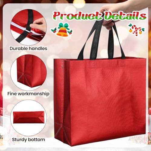 Eccliy 80 Pcs Reusable Gift Bags, Large, Multicolor - Image 4
