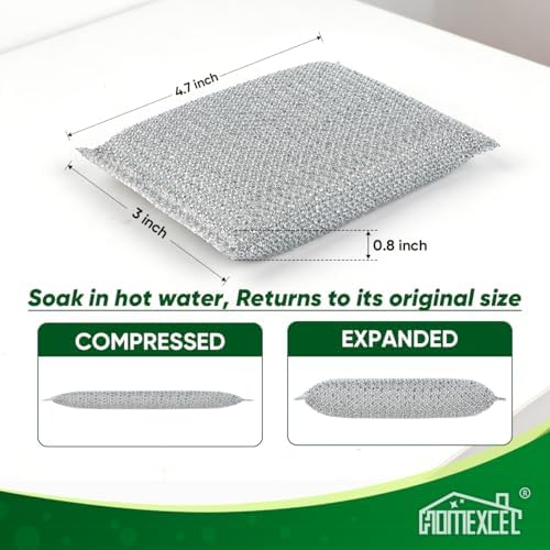 HOMEXCEL All-Purpose Sponge Pads 12PK, Non-Scratch Dish Sponges for Kitchen - Image 2