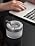Glass Table Trash Can with Lid Smell Proof Small Storage Box Desktop Decor - Image 7