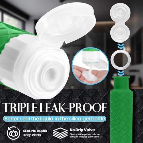 Silevoler Travel Bottles for Toiletries, TSA-Approved Travel Size Container - Image 5