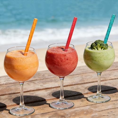 Dakoufish 5 Inch Reusable Clear Plastic Swirl Drinking Straws for Short Mini 6 oz-8 oz Jars and Tumblers,Set of 12 Pcs Replacement Straws & 1 Cleaning Brush (5inch,12color) - Image 4