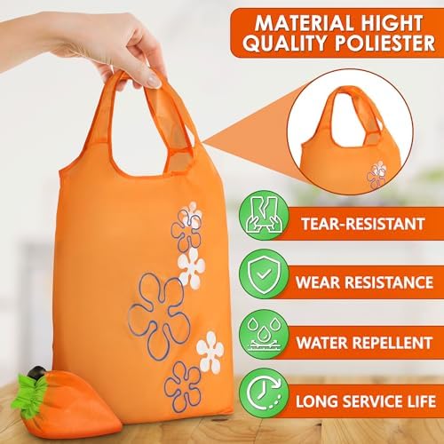 5 Pcs Reusable Grocery Fruit Bags, 15"x15", Washable Tote Bag (5 Colors) - Image 5