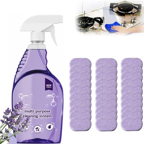 Spray Oven Cleaner, Clean Spray Cleaner for Ovens, All-Purpose Cleaners for Grill, Home, Kitchen, Bathroom, Multi-surface Cleaners with Concentrated Cleaning Tablets(30pcs) by Unknown