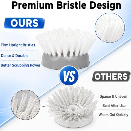 4 Pack Palm Brush Refills for OXO Soap Dispensing Dish Brush, Gray - Image 6