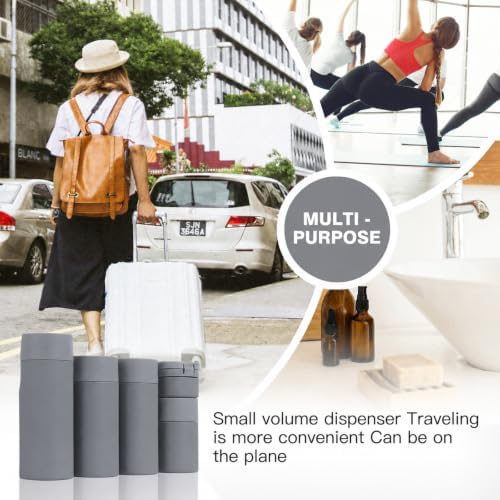 Travel Bottles for Toiletries, 5 Pack Travel Size Containers, TSA Approved Leak Proof - Silicone Toiletry Containers with Clear Bag for Shampoo, Conditioner & Lotion, Travel Essentials - Image 6