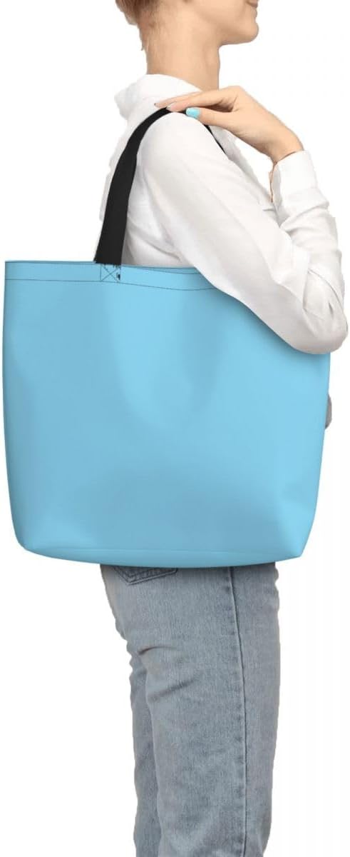 Custom Large Black Tote Bag With Pocket Extra Large Reusable Grocery Bags