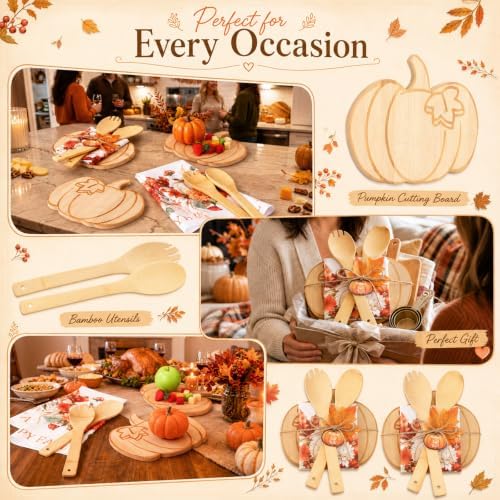 Geelin 31 Pcs Fall Housewarming Kitchen Gifts, Pumpkin Cutting Boards - Image 5