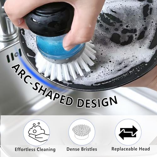 Dish Brush Replacement 4 Pack Compatible with OXO Refill B - Image 6