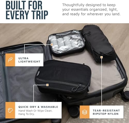 TRIPPED Travel Gear 3-Piece Travel Toiletry Bag Set - Image 2