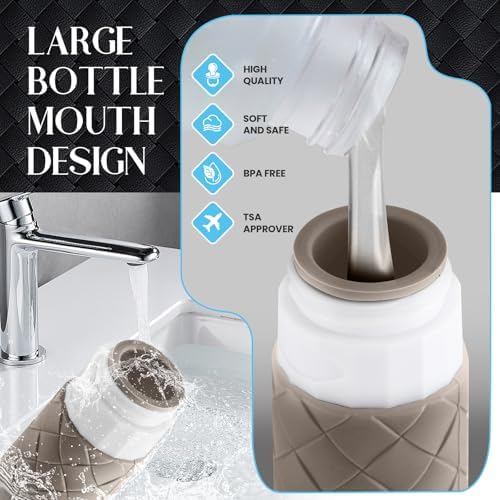 Silevoler Travel Bottles for Toiletries, TSA-Approved Travel Size Container - Image 6